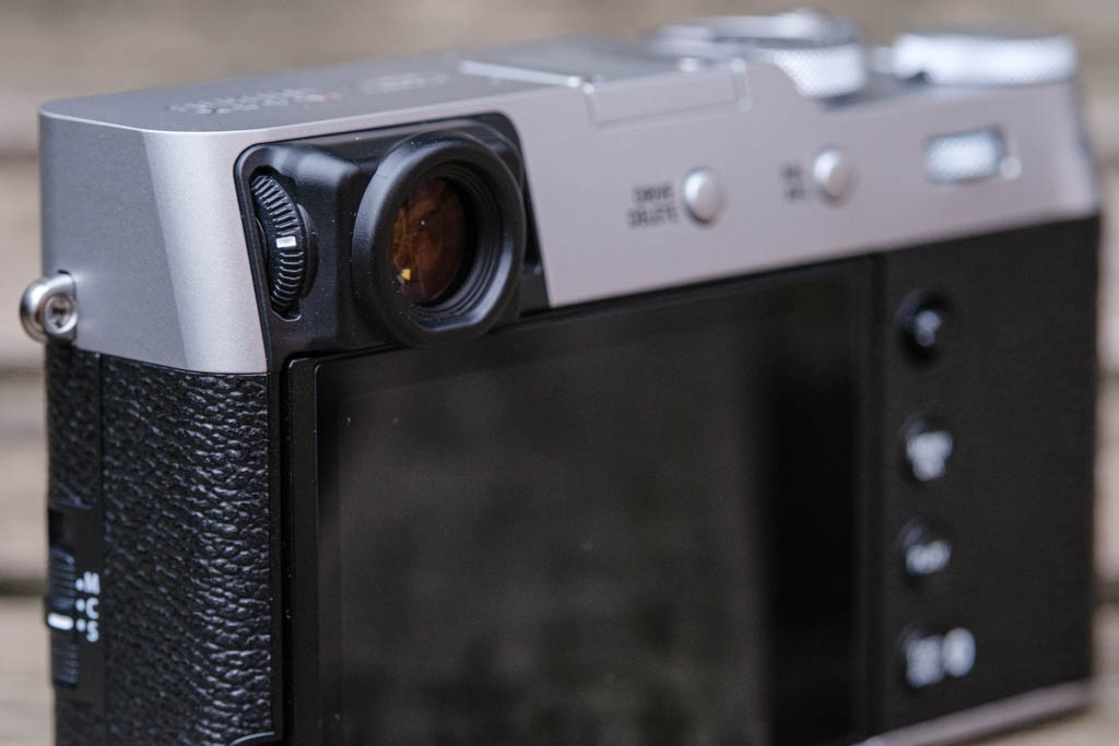 Fujifilm X100VI optical/electronic viewfinder with dioptre adjustment. Photo Andy Westlake