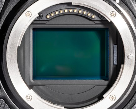 Full-frame sensor close-up photograph.