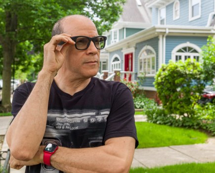 John Ricard wearing the Ray-Ban Meta glasses