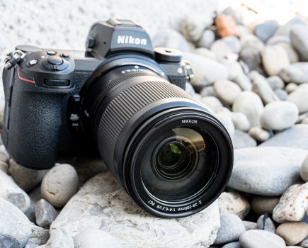 Nikon Nikkor Z 24-200mm f/4-6.3 VR mounted on a Nikon Z7 II front view