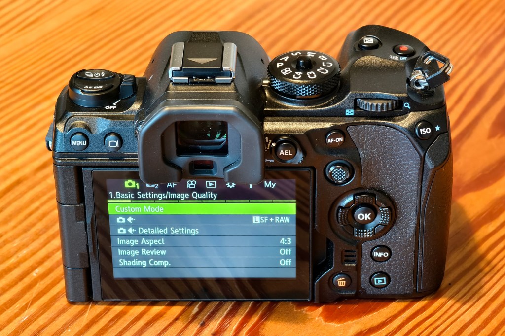 OM System OM-1 Mark II menus. Photo Joshua Waller