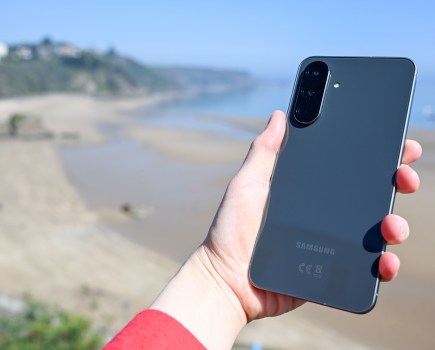 The Samsung Galaxy A56 in hand