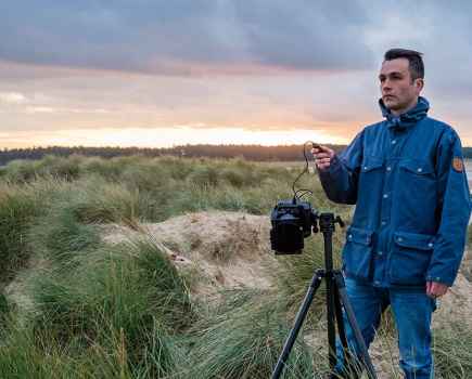 Using a tripod - Photo James Abbott